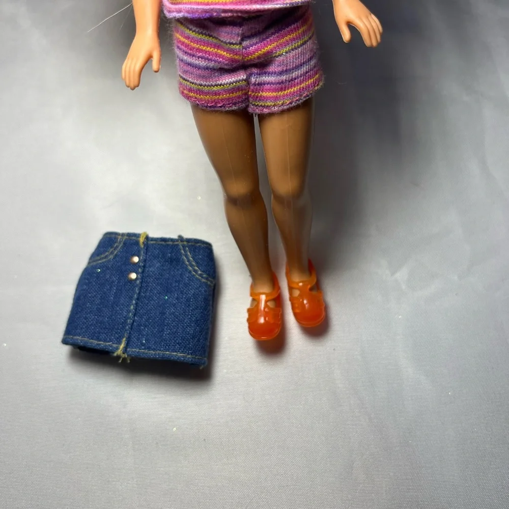 Vintage 90s‎ Stacie Barbie Pooh Flashlight Fun Doll w/ Outfit & Shoes EUC